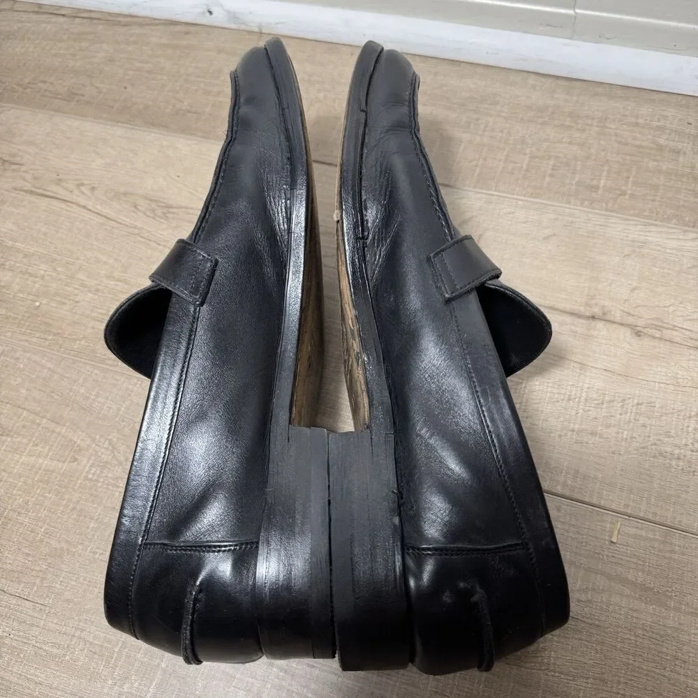 Salvatore Ferragamo Men’s 10.5 D Leather Gancini Side Bit Italy Studio Loafers